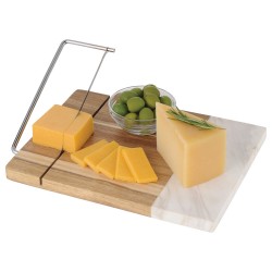 Marble and Acacia Wood Cheese Cutting Board